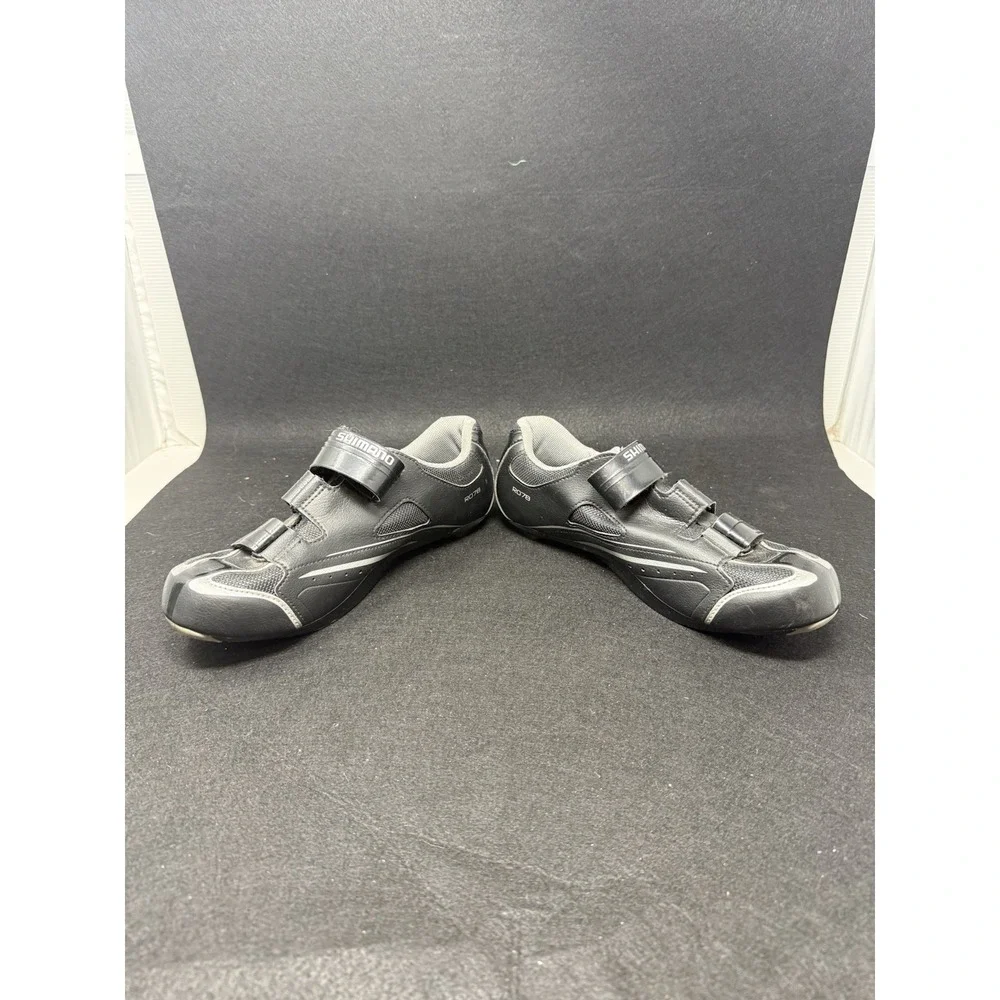 SHIMANO 47 R078L Road Cycling Shoes Black Silver SPD-SL Performance Athletic